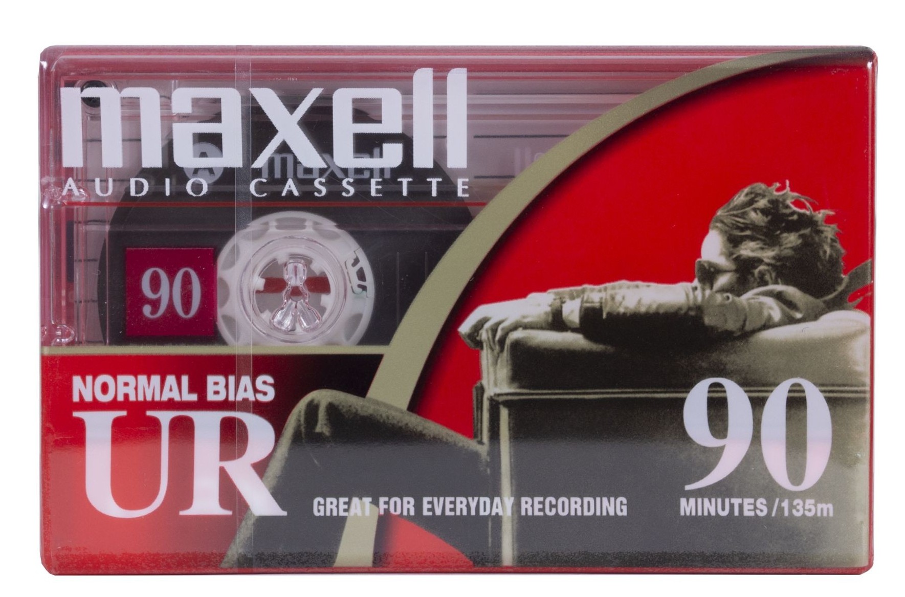 MAXELL UR-90, 90 min. Audiokassette,